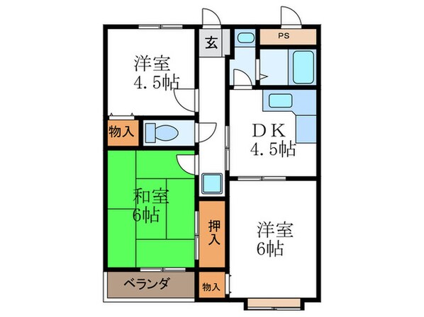 プランド－ル長岡京の物件間取画像